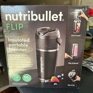 NutriBullet -  Flip Portable Blender with Black Insul Black
